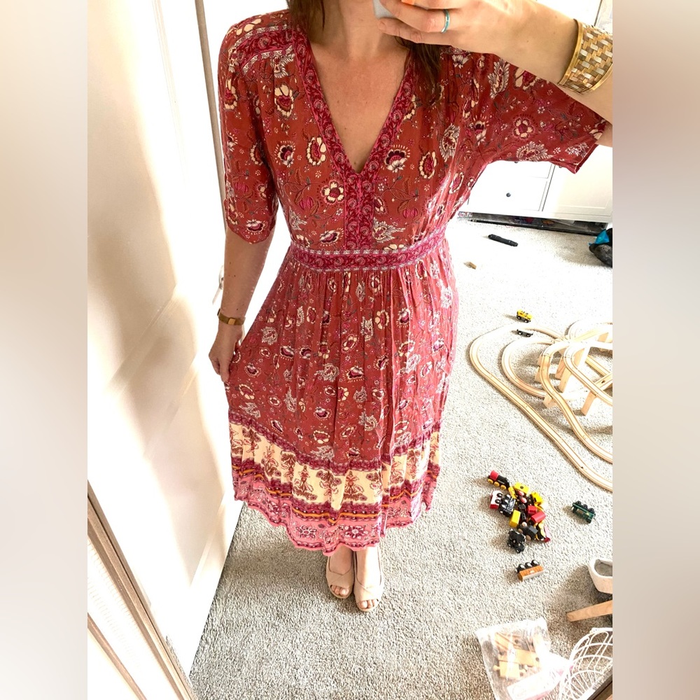 Knox Rose Midi Floral Dress Sz Med